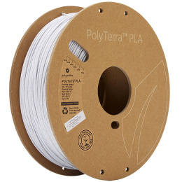 Filament Polymaker PolyTerra PLA 1,75mm 1kg Biały Marmurowy Marble White