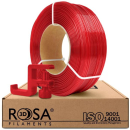 ROSA 3D Filaments PCTG Refill 1,75mm 1kg Czerwony Transparentny Red Transparent