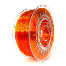 Filament Devil Design 1,75 mm PETG Jasnopomarańczowy transparentny