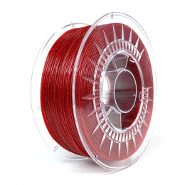 Filament Devil Design PETG Czerwony Brokatowy Galaxy Red