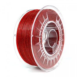 Filament Devil Design PLA Czerwony Brokatowy Galaxy Red