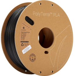 Filament Polymaker PolyTerra PLA 1,75mm 1kg Czarny Charcoal Black