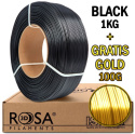 ROSA 3D Filaments PLA Starter Refill 1,75mm 1kg Black +gift
