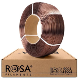ROSA 3D Filaments Refill PLA Silk 1,75mm 1kg Brązowy Bronze