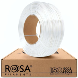 ROSA 3D Filaments Refill PLA Silk 1,75mm 1kg Biały White