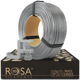 ROSA 3D Filaments PCTG Refill 1,75mm 1kg Srebrny Brokatowy Glitter Brillant Silver