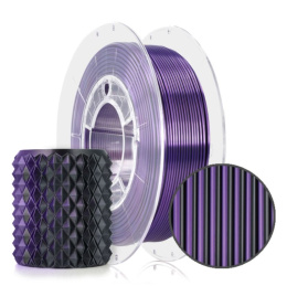 ROSA 3D Filaments PLA Magic Silk 1,75mm 300g Czarno Fioletowy Mistic Violet