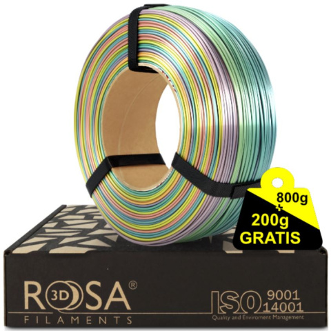 ROSA 3D Filaments PLA Refill 1,75mm 1kg Rainbow Silk