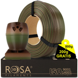 ROSA 3D Filaments PLA Refill 1,75mm 1kg Rainbow Army Forest