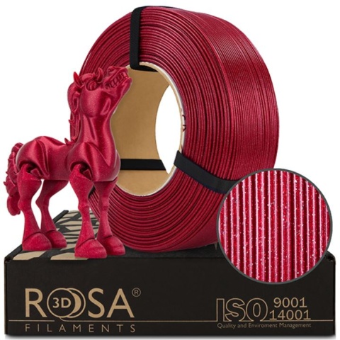 ROSA 3D Filaments Refill PLA Galaxy 1,75mm 1kg Red Wine