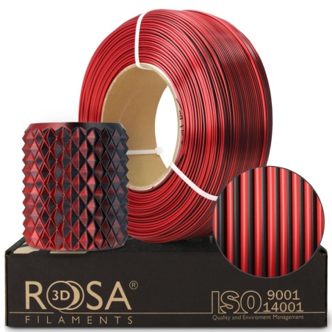 ROSA 3D Filaments Refill PLA Magic Silk 1,75mm 1kg Mistic Red