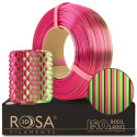 ROSA 3D Filaments Refill PLA Magic Silk 1,75mm 1kg Różowo Zielony Dragon Fruit