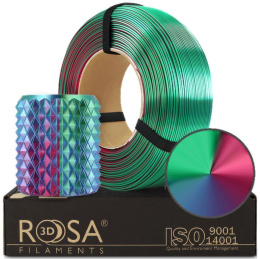 ROSA 3D Filaments Refill PLA Magic Silk 1,75mm 1kg Aurora + gratis