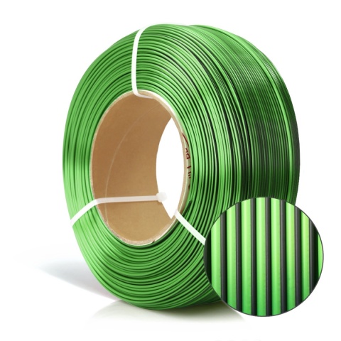ROSA 3D Filaments Refill PLA Magic Silk 1,75mm 1kg Zielony Mistic Green