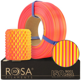 ROSA 3D Filaments Refill PLA Magic Silk 1,75mm 1kg Neonowy Żółto Pomarańczowy Neon