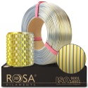 ROSA 3D Filaments Refill PLA Magic Silk 1,75mm 1kg Złoto Srebrny Gold-Silver