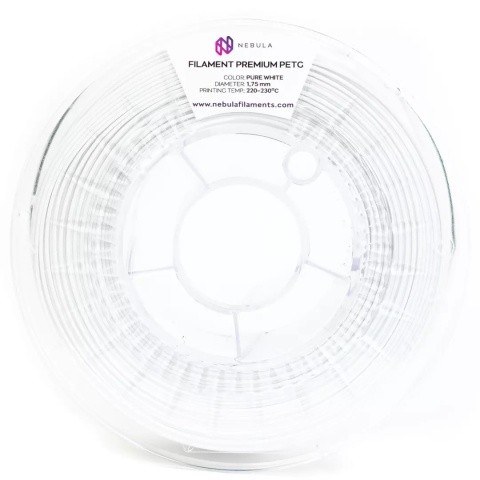 Nebula Filament PETG Premium 1,75mm 1kg Biały Pure White
