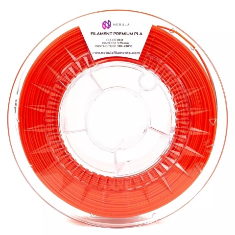 Nebula Filament PLA Premium 1,75mm 1kg Czerwony Red