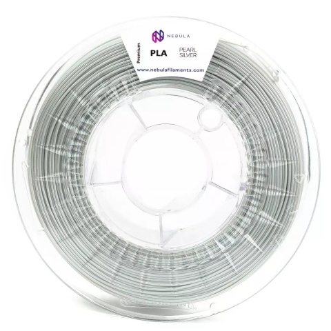 Nebula Filament PLA Premium 1,75mm 1kg Perłowy Srebrny Pearl Silver