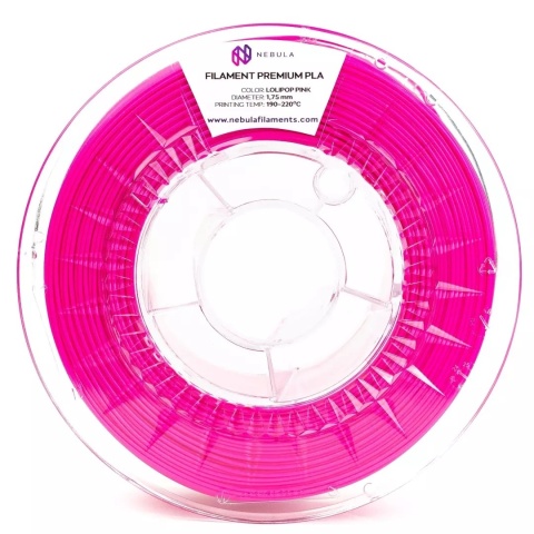 Nebula Filament PLA Premium 1,75mm 1kg Różowy Lolipop Pink