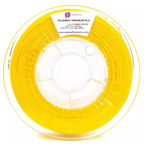 Nebula Filament PLA Premium 1,75mm 1kg Żółty Sunny Yellow
