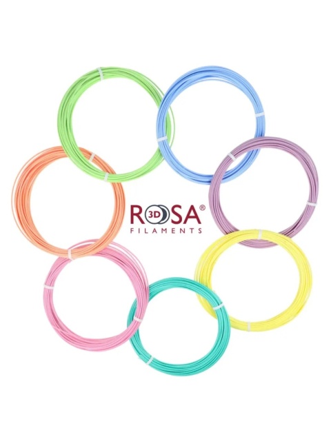 ROSA 3D Filaments PLA Starter Special 12 kolorów po 10m do długopisów 3D