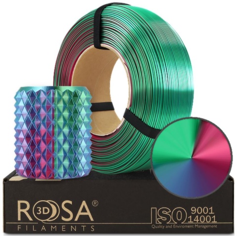 ROSA 3D Filaments PLA Magic Silk 1,75mm 50 gram Wielokolorowy Aurora