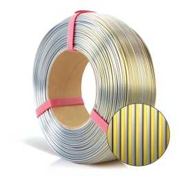 ROSA 3D Filaments Refill PLA Magic Silk 1,75mm 1kg Złoto Srebrny Gold-Silver
