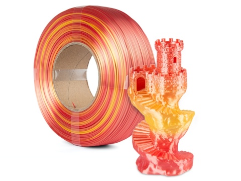 Spectrum Filaments PLA SILK Rainbow 1kg 1,75mm Fire Red