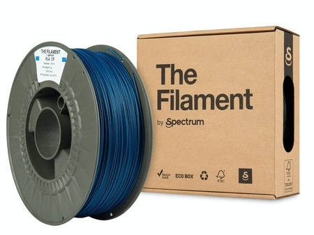 Das Filament von Spectrum PLA+CF 1kg 1.75mm Blau