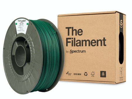The Filament by Spectrum PLA+CF 1kg 1.75mm Green