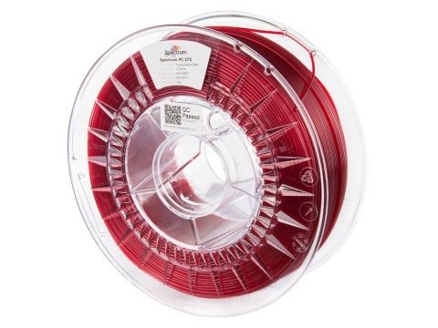 Filament Spectrum PC 275 1.75mm 1kg TRANSPARENT Red