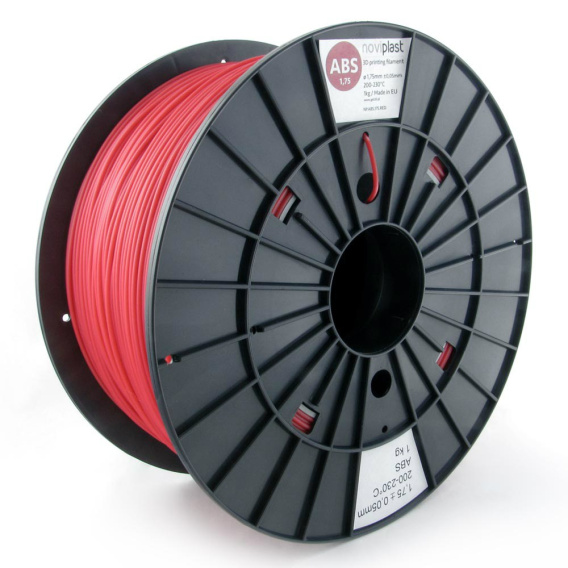 Filament Plasty Mladec ABS Red 1,75 mm