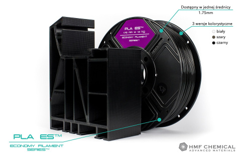 HMF Chemical Filament ekonomiczny PLA ES Biały 1kg