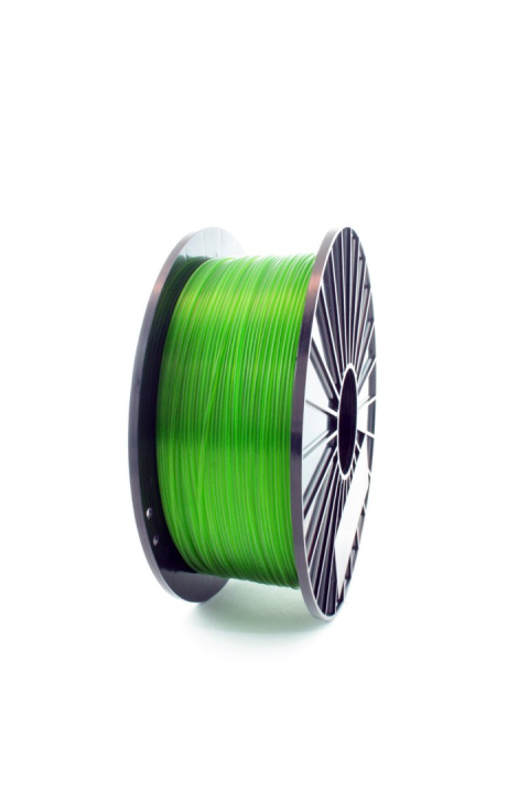 F3D Filament PLA transparentny zielony 0,2kg 1,75mm