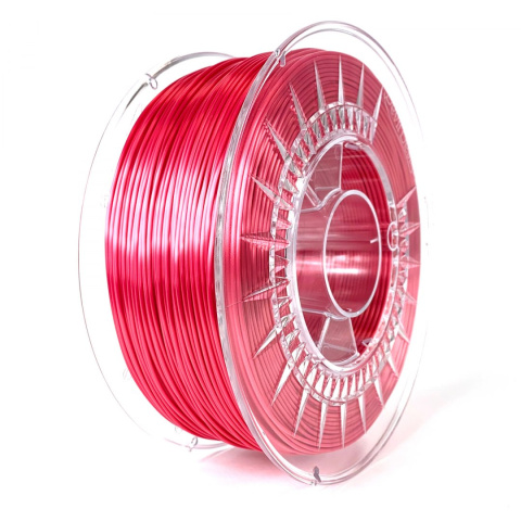 Filament SILK Devil Design 1,75 mm Czerwony metaliczny