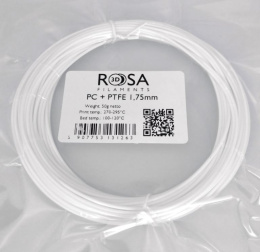 ROSA 3D Filaments PC+PTFE 1,75mm 50g Biały