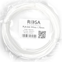 ROSA 3D Filaments PLA Silk 1,75mm 100g Biały White
