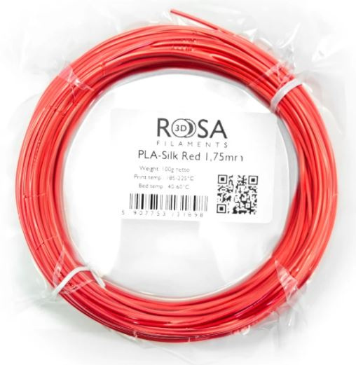ROSA3D Filaments PLA Silk 1.75mm 100g Red