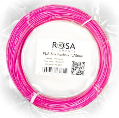 ROSA 3D Filaments PLA Silk 1,75mm 100g Fioletowy Violet