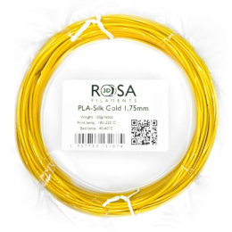 ROSA 3D Filaments PLA Silk 1,75mm 100g Złoty Gold
